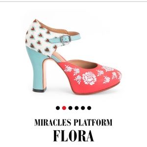 John Fluevog Miracles Flora platform heels